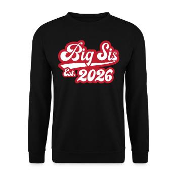 Grande Sœur Est 2026 - Sweat-shirt Unisexe - noir - Devant - Alina (178cm) & Michal (187cm)