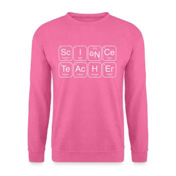 Science Teacher Chemical Elements - Unisex Pullover - Pink - Vorne
