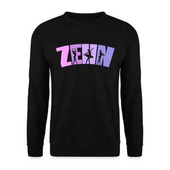 Geburtstag Mädchen 10 Jahre alt Ballett Ballerina - Unisex Pullover - Schwarz - Vorne - Alina (178cm) & Michal (187cm)
