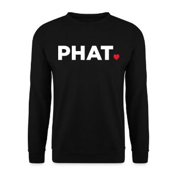 Fett - Unisex Pullover - Schwarz - Vorne - Alina (178cm) & Michal (187cm)