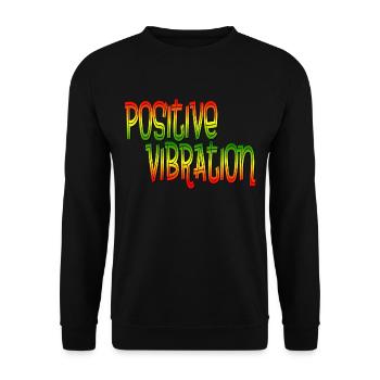 Vibration positive - Sweat-shirt Unisexe - noir - Devant - Alina (178cm) & Michal (187cm)