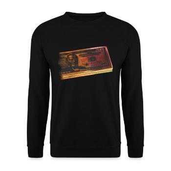 Dollars - Unisex Sweatshirt - black - Front - Alina (178cm) & Michal (187cm)