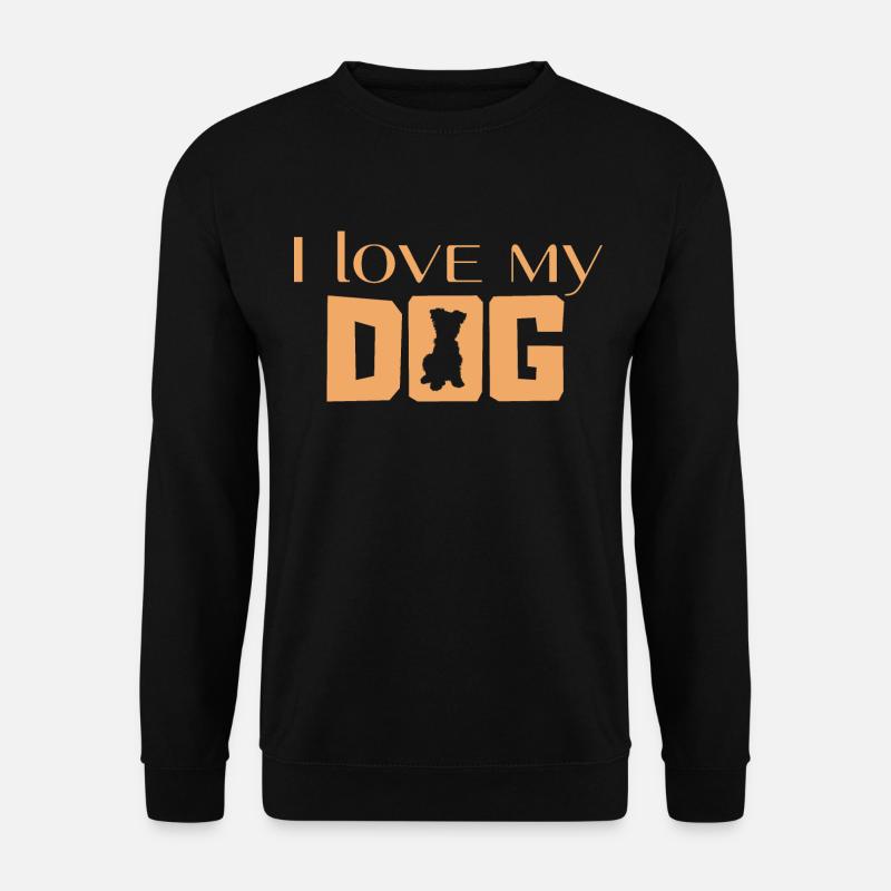 I love my Dog - Unisex Pullover - Schwarz