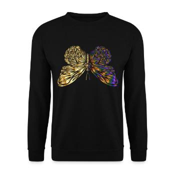 Papillon - Sweat-shirt Unisexe - noir - Devant - Alina (178cm) & Michal (187cm)