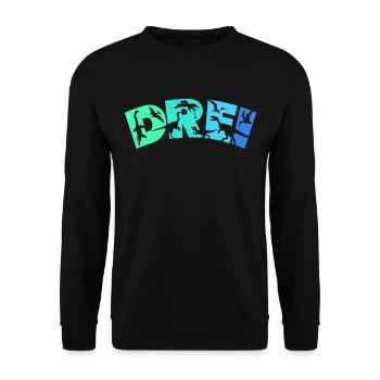 Kinder 3 Jahre Dinosaurier 3. Geburtstag Dino - Unisex Pullover - Schwarz - Vorne - Alina (178cm) & Michal (187cm)
