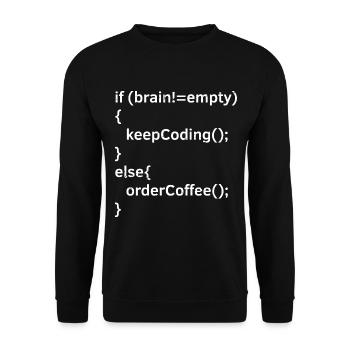 Conception de cybersécurité pour la sécurité informatique et les pirates informatiques - Sweat-shirt Unisexe - noir - Devant - Alina (178cm) & Michal (187cm)