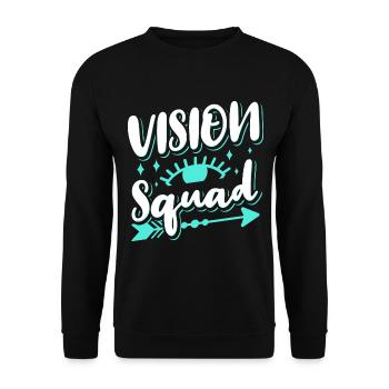 Eye Doctor Eyeglasses Optometrist Vision Squad - Unisex Sweatshirt - black - Front - Alina (178cm) & Michal (187cm)