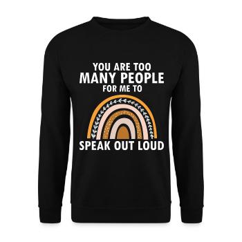 Dyslexia Awareness and Dyslexia Teachers - Unisex Sweatshirt - black - Front - Alina (178cm) & Michal (187cm)