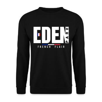 tee shirt eden park - Sweat-shirt Unisexe - noir - Devant - Alina (178cm) & Michal (187cm)