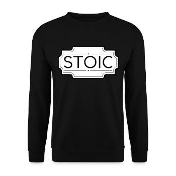 stoic - Sweat-shirt Unisexe - noir - Devant - Alina (178cm) & Michal (187cm)