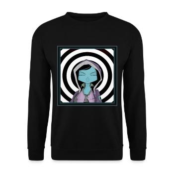 Mädchen TARGET - Unisex Pullover - Schwarz - Vorne - Alina (178cm) & Michal (187cm)