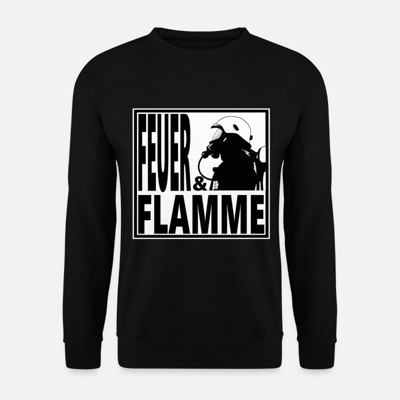 Feuerwehr, Feuerwehrmann, Geschenk, Shirt, Tasse - Unisex Pullover - Schwarz