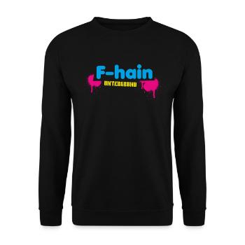 F Hain Berlin - Unisex Sweatshirt - black - Front - Alina (178cm) & Michal (187cm)