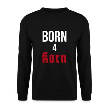 Born 4 Korn - Unisex Pullover - Schwarz - Vorne - Alina (178cm) & Michal (187cm)