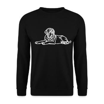 mastinomastiff1 - Sweat-shirt Unisexe - noir - Devant - Alina (178cm) & Michal (187cm)