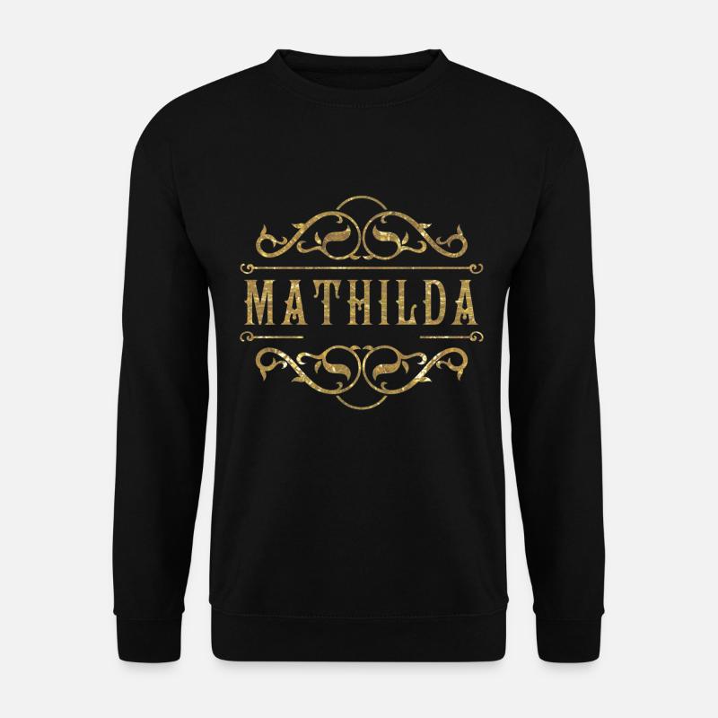 Mathilda gold - Unisex Pullover - Schwarz