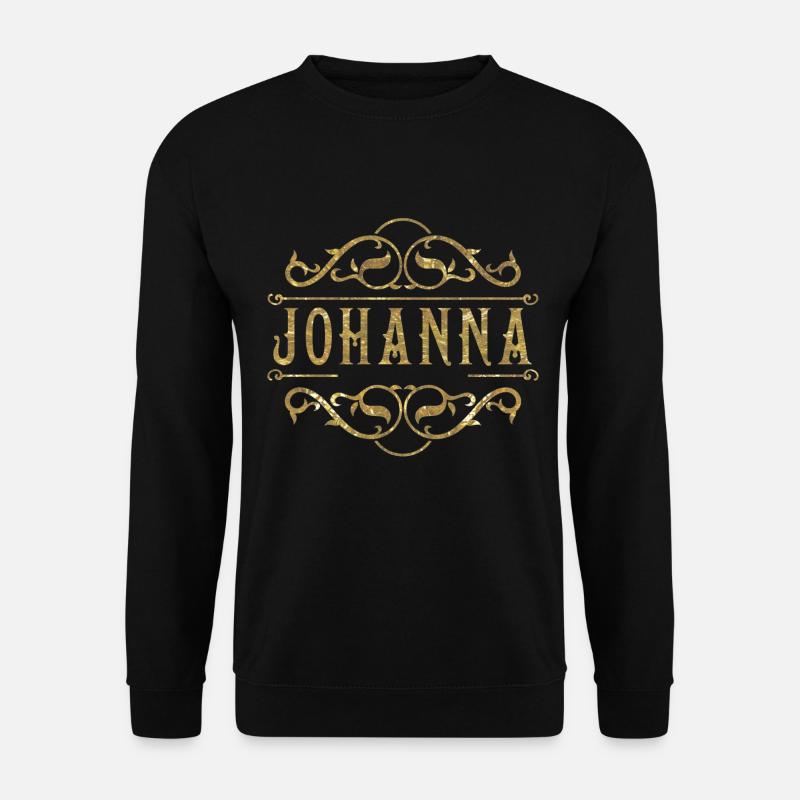 Johanna gold - Unisex Pullover - Schwarz