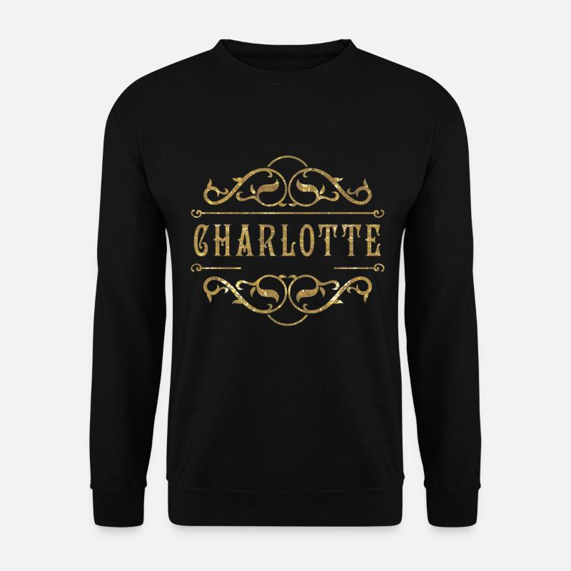 Charlotte gold - Unisex Pullover - Schwarz