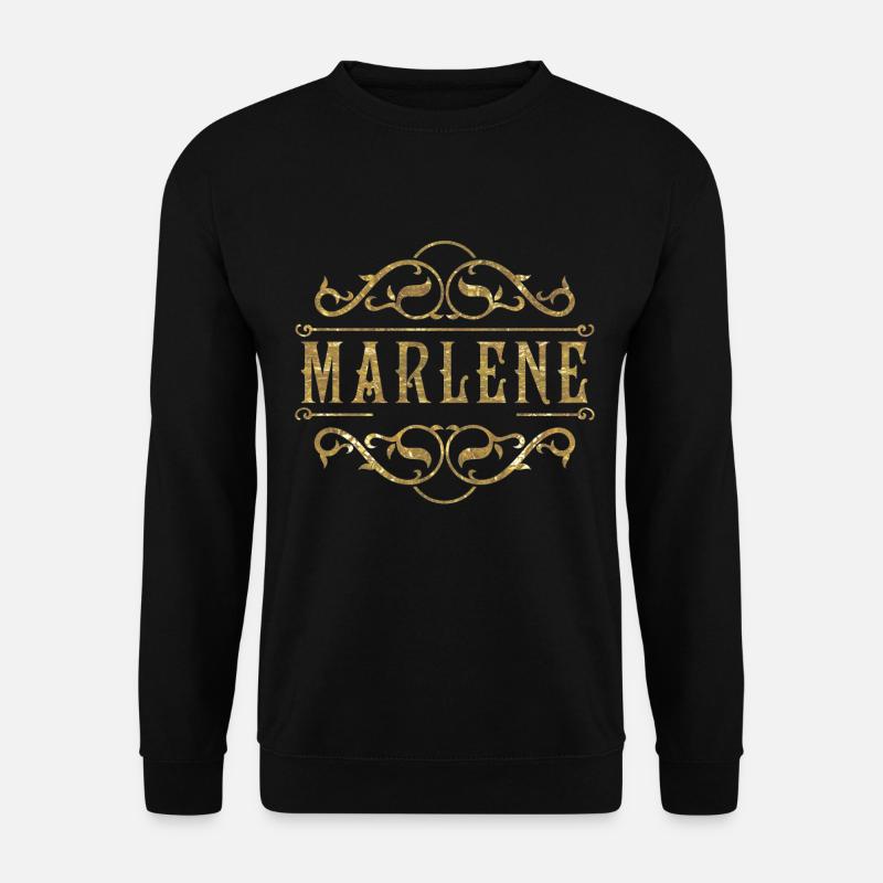 Marlene gold - Unisex Pullover - Schwarz