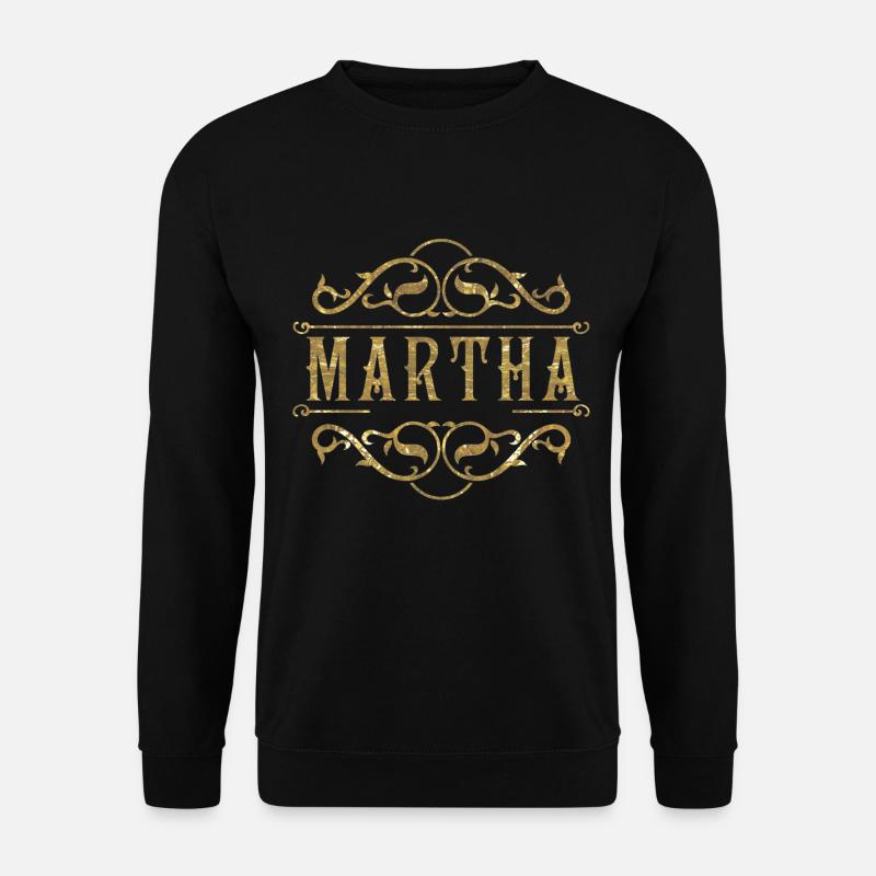 Martha gold - Unisex Pullover - Schwarz