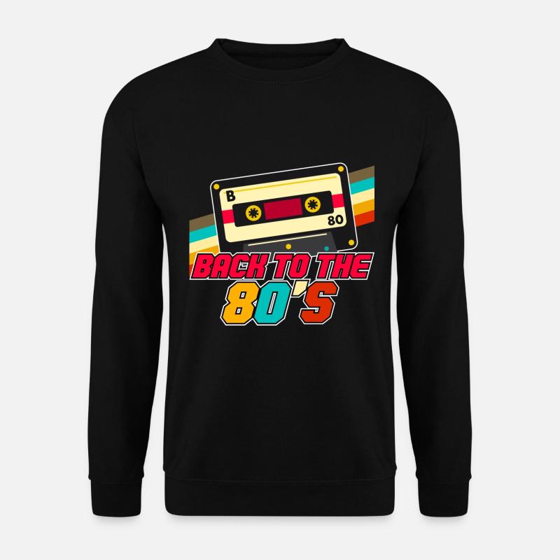 Zurück zu 80er Jahre Retro Vintage Cassette Tape - Unisex Pullover - Schwarz