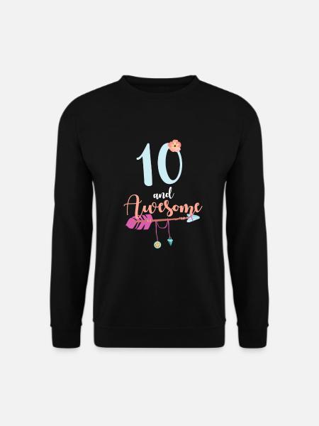 Teenager 10 Jahre 2011 10. Geburtstag Mädchen Frau - Unisex Pullover - Schwarz