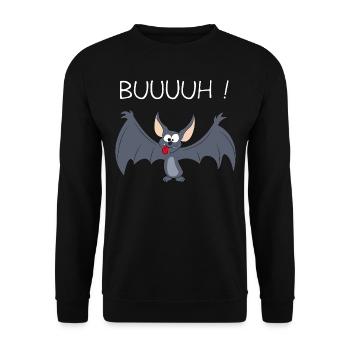 bat - Unisex Sweatshirt - black - Front - Alina (178cm) & Michal (187cm)