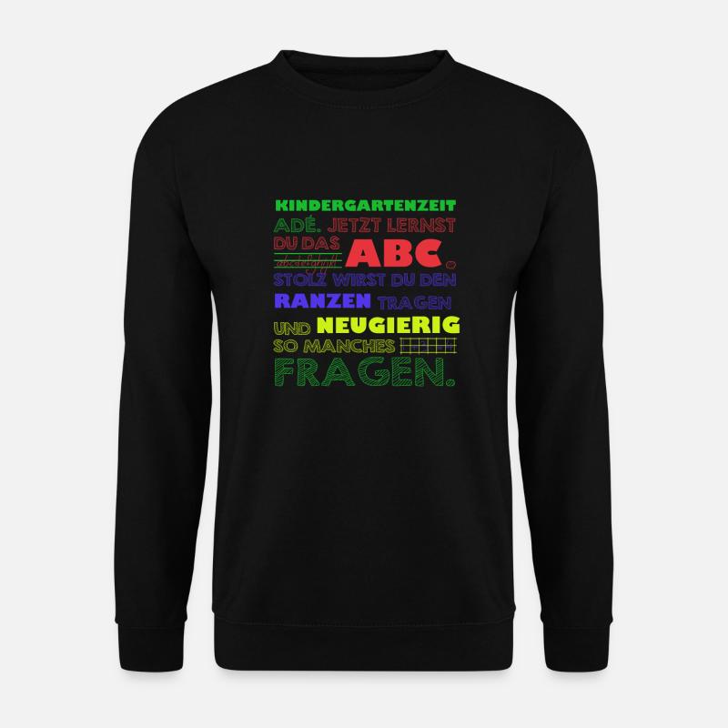 Einschulung Schule Geschenkidee Schulbeginn - Unisex Pullover - Schwarz
