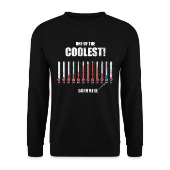 Born in november - Unisex Sweatshirt - black - Front - Alina (178cm) & Michal (187cm)