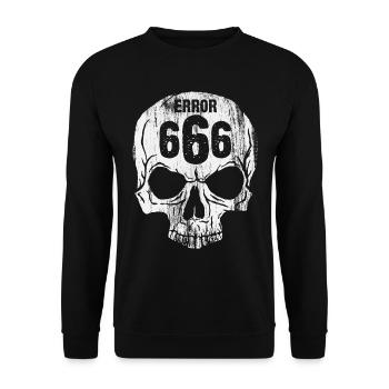 Error 666 - Unisex Sweatshirt - black - Front - Alina (178cm) & Michal (187cm)