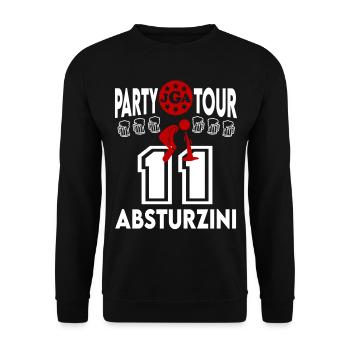 Jga Besoffen Absturz Hagelvoll Betrunken Dicht - Unisex Pullover - Schwarz - Vorne - Alina (178cm) & Michal (187cm)