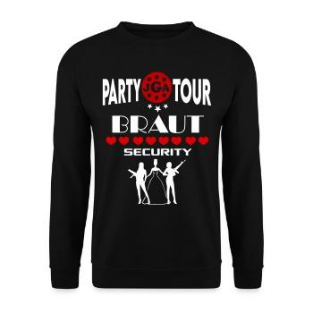 Jga Braut Security Sicherheit Security Brautpaar - Unisex Pullover - Schwarz - Vorne - Alina (178cm) & Michal (187cm)