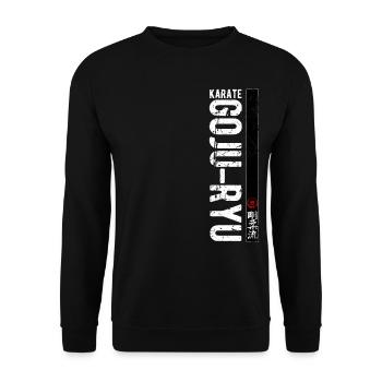 Karate Goju Ryu Kanji Kampfkunst Japan - Unisex Pullover - Schwarz - Vorne - Alina (178cm) & Michal (187cm)