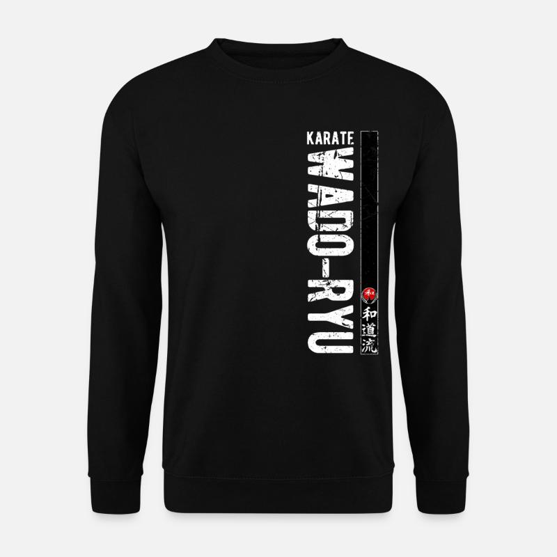 Karate Wado Ryu Kanji Kampfkunst Japan - Unisex Pullover - Schwarz