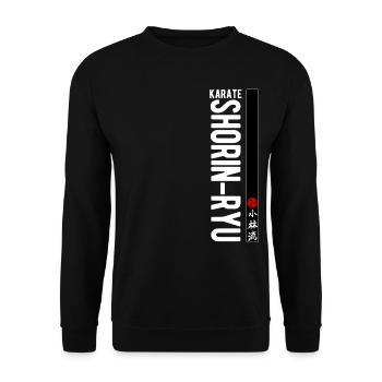 Karate Shorin Ryu Kanji Kampfkunst Japan - Unisex Pullover - Schwarz - Vorne - Alina (178cm) & Michal (187cm)