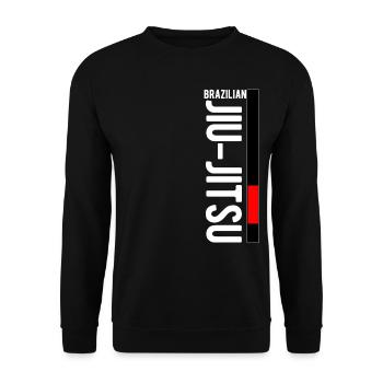 Jiu Jitsu Brésilien Kanji Art Martial Japon - Sweat-shirt Unisexe - noir - Devant - Alina (178cm) & Michal (187cm)