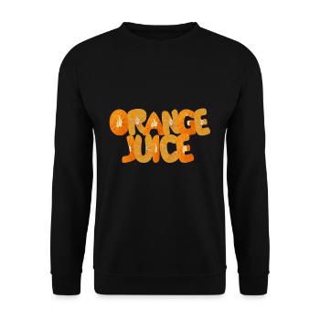 orange juice - Unisex Sweatshirt - black - Front - Alina (178cm) & Michal (187cm)