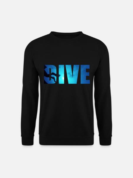 DIVE Unterwasser Taucher - Unisex Pullover - Schwarz