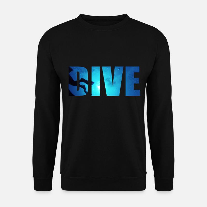 DIVE Unterwasser Taucher - Unisex Pullover - Schwarz
