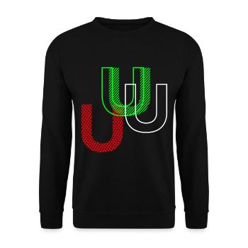 U Neon - Unisex Pullover - Schwarz - Vorne - Alina (178cm) & Michal (187cm)