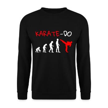Karate Karateka Kamfsport - Unisex Pullover - Schwarz - Vorne - Alina (178cm) & Michal (187cm)