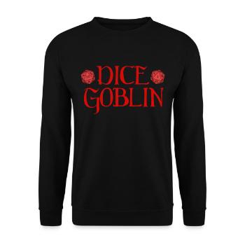 "Dice Goblin" - Unisex Pullover - Schwarz - Vorne - Alina (178cm) & Michal (187cm)