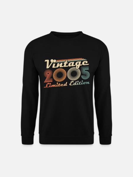 2005 Jahrgang Vintage Retro Geburtstag Geschenk - Unisex Pullover - Schwarz