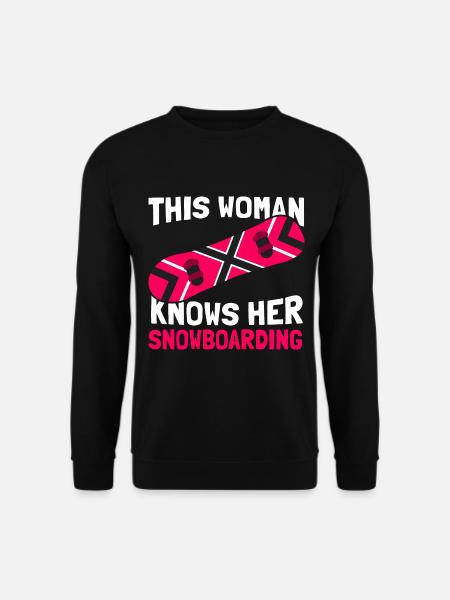Snowboard Snowboarder Snowboarding - Unisex Sweatshirt - black