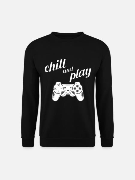 Chill and Play Gaming Controller for Gamblers - Unisex Sweatshirt - black