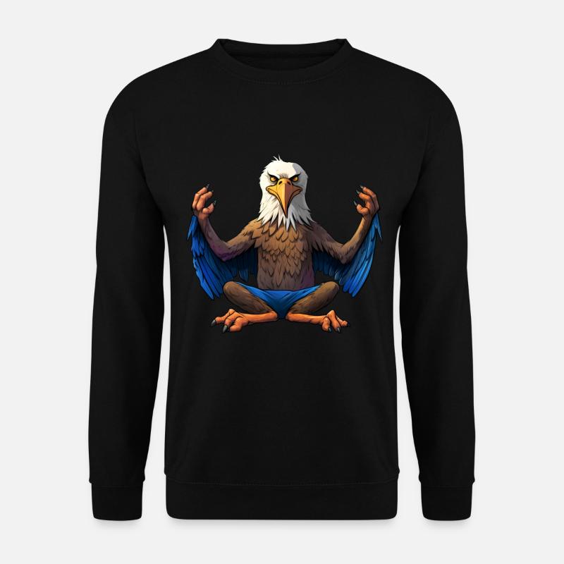 Adler Yoga - Unisex Pullover - Schwarz