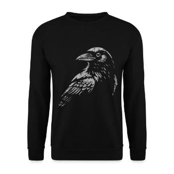 Rabe - Hello Darkness my old friend - Unisex Sweatshirt - black - Front - Alina (178cm) & Michal (187cm)