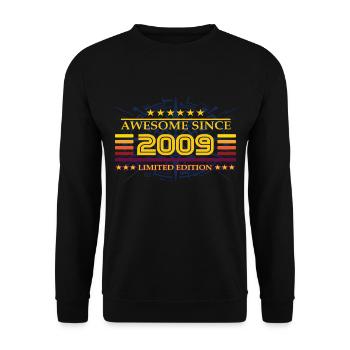 Awesome since 2009 Limited Edition - Unisex Pullover - Schwarz - Vorne - Alina (178cm) & Michal (187cm)