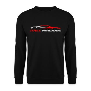 Sports Car Car Silhouette - Unisex Sweatshirt - black - Front - Alina (178cm) & Michal (187cm)