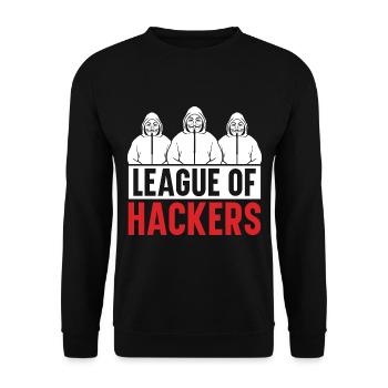 Programmer Coder Software Developer - Unisex Sweatshirt - black - Front - Alina (178cm) & Michal (187cm)